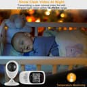 CRONY 2.4inch TFT LCD Baby Monitor Wireless Video Baby Monitor Camera