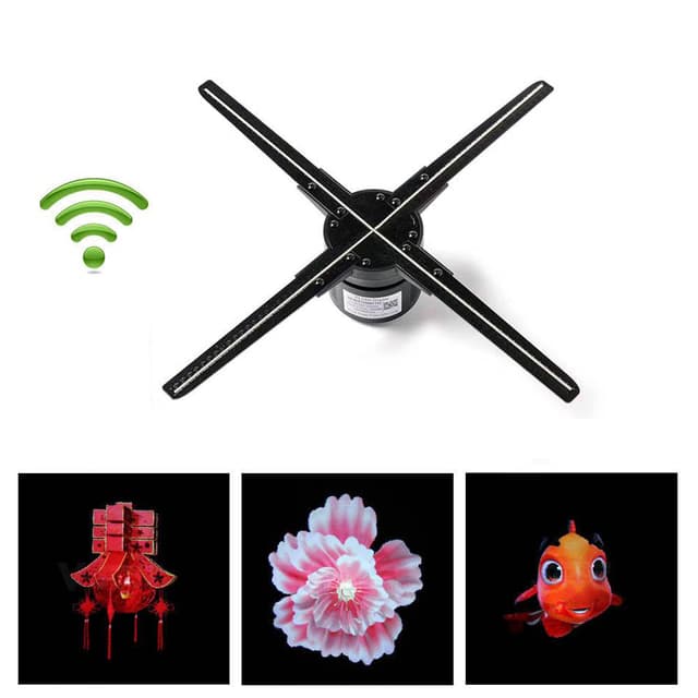 Crony 5D 50" holographic LED fan AD Hologram Advertising Display With APP WIFI Adve ADrtising Display Holographic Imaging Naked Eye Fan