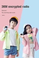 Crony Rabbit Kids 0.5W walkie-talkie Walkie Talkies for Kids Bunny Pattern 22 Channels 3KM Range 2 Way Radio VOX Children with Backlit Flashlight 2 pcs