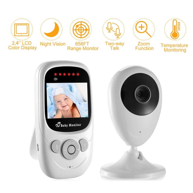 CRONY 2.4inch TFT LCD Baby Monitor Wireless Video Baby Monitor Camera