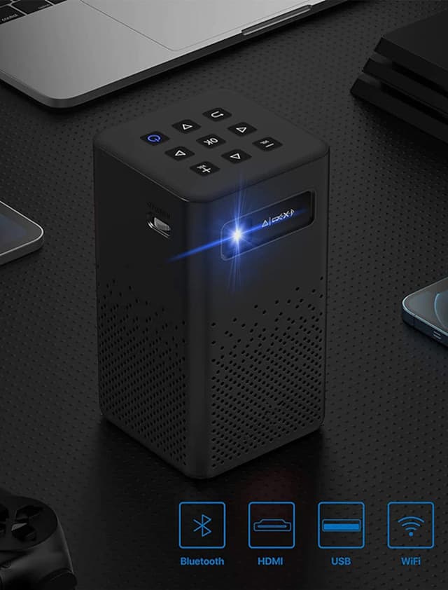 بروجكتر منزلي 1500 لومن 10 واط كروني CRONY C900 upright Projector with BT speaker