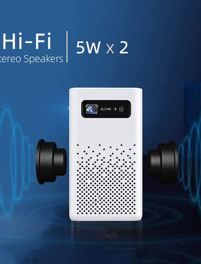 بروجكتر منزلي 1500 لومن 10 واط كروني CRONY C900 upright Projector with BT speaker