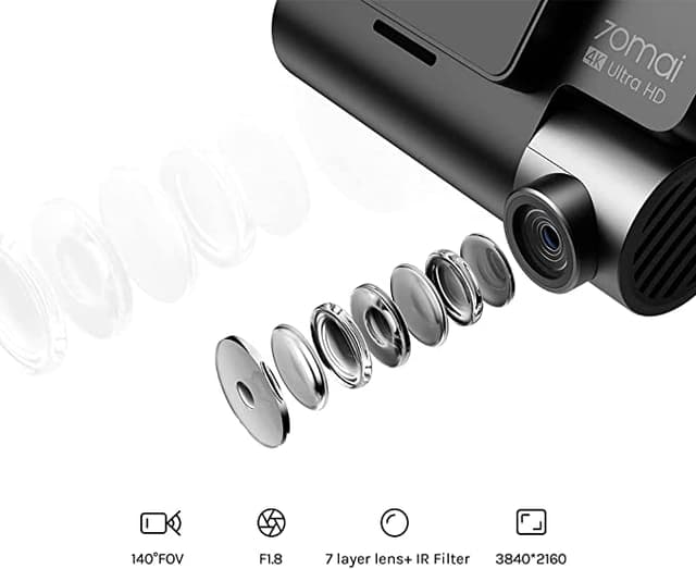 داش كام للسيارة أمامية وخلفية 70Mai Dash Cam A800s + Rear Set