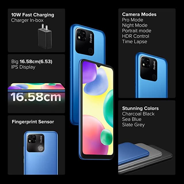 Xiaomi Redmi 10A Smartphone Dual-Sim Ram 2GB _Rom 32GB