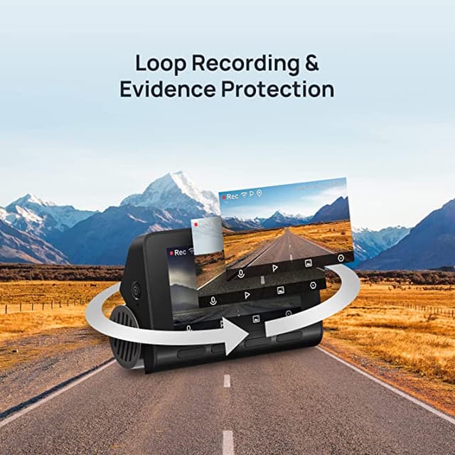 داش كام للسيارة أمامية وخلفية 70Mai Dash Cam A800s + Rear Set