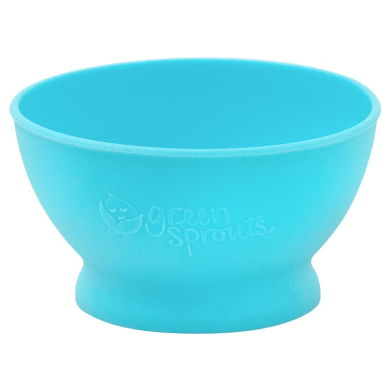 Green Sprouts - Feeding Bowl 6m+ - Aqua