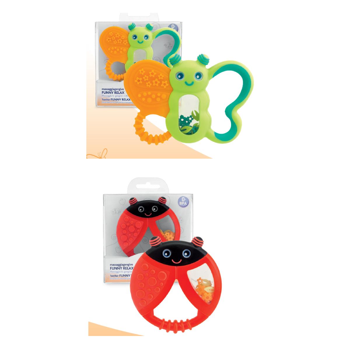 Funny Relax Teething Ring 6M+ 1Pc.