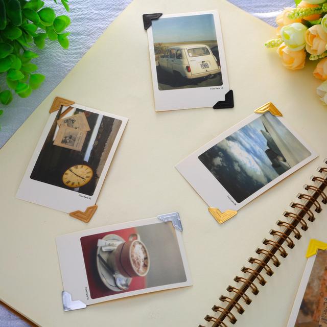 إطار للصور حزمة 10 شرائح Sheets Photo Mounting Corners Stickers Self Adhesive - O Ozone - SW1hZ2U6NjI2MTkz