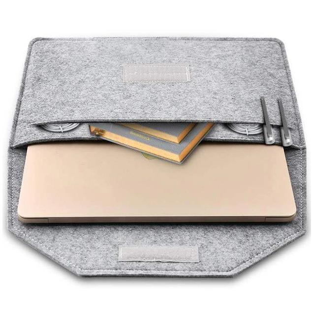 O Ozone 2 in 1 13" Laptop Sleeve Bag Compatible for Apple MacBook Pro 13" MacBook Air M1 13" for Ultrabook for Laptops up to 13 inch - Grey - SW1hZ2U6NjI2MzU3