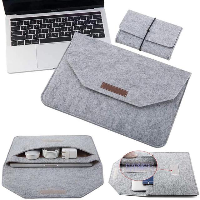 O Ozone 2 in 1 13" Laptop Sleeve Bag Compatible for Apple MacBook Pro 13" MacBook Air M1 13" for Ultrabook for Laptops up to 13 inch - Grey - SW1hZ2U6NjI2MzYz