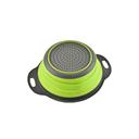 O Ozone 2 in 1 Foldable Silicone Kitchen Strainer [ Rice Strainer , Pasta Strainer , Vegetable Strainer , Fruits Strainer ] [ Heat Proof ] [ Food Grade Material ] Colander - Green - SW1hZ2U6NjI2Mzc5