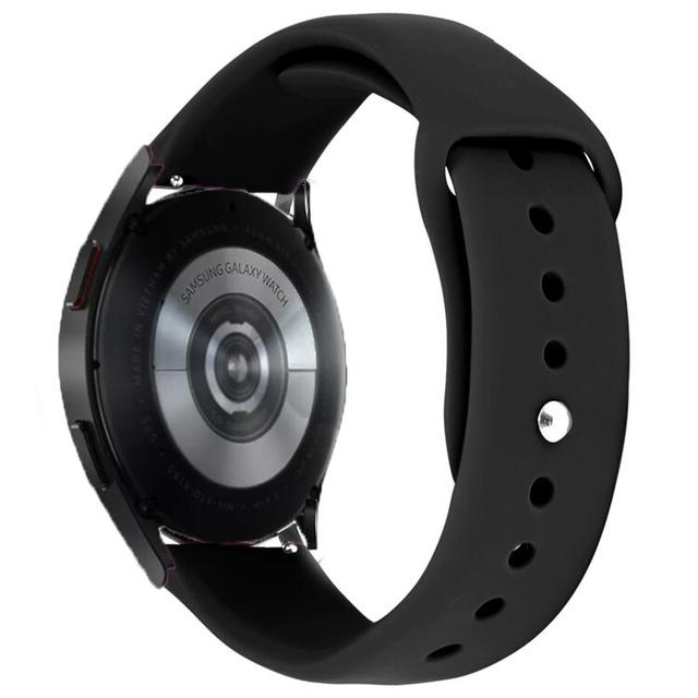 O Ozone 20mm Silicone Watch Band for Samsung Galaxy Watch 4 40mm 44mm/Galaxy Watch 4 Classic/Active 2 40mm 44mm/Galaxy Watch 3 41mm Bands, Soft Silicone Smart Watch Wristband for Men Women- Black - SW1hZ2U6NjI2NDA3