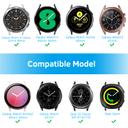 O Ozone 20mm Silicone Watch Band for Samsung Galaxy Watch 4 40mm 44mm/Galaxy Watch 4 Classic/Active 2 40mm 44mm/Galaxy Watch 3 41mm Bands, Soft Silicone Smart Watch Wristband for Men Women- Black - SW1hZ2U6NjI2NDA5