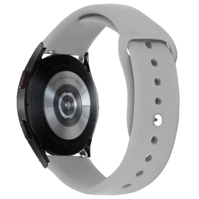 O Ozone 20mm Silicone Watch Band for Samsung Galaxy Watch 4 40mm 44mm/Galaxy Watch 4 Classic/Active 2 40mm 44mm/Galaxy Watch 3 41mm Bands, Soft Silicone Smart Watch Wristband for Men Women- Light Grey - SW1hZ2U6NjI2NDQx