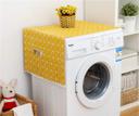 O Ozone Fridge Dust-Proof Cotton Cover, Multi-Purpose Washing Machine Top Cover with Storage Pockets for Pods Home and Kitchen (Yellow Pattern) - SW1hZ2U6NjI3OTc2