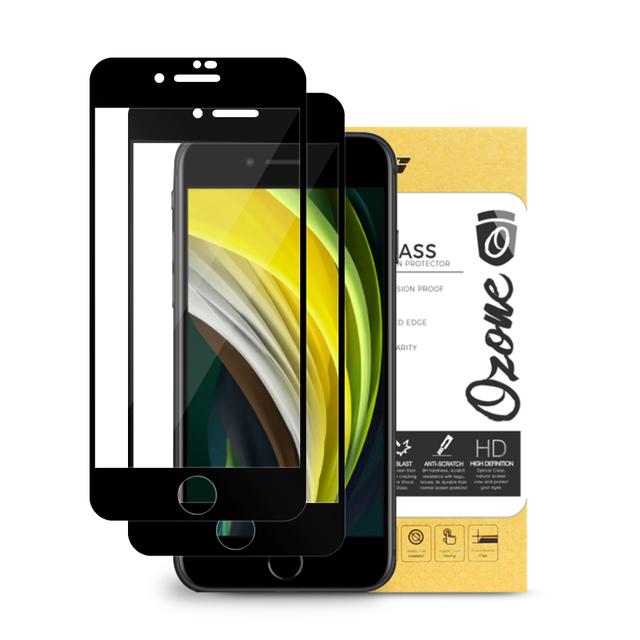 لاصقة حماية الشاشة لهاتف Apple iPhone SE حزمة 2في1 HD Glass Protector Tempered Glass Screen Protector - O Ozone - SW1hZ2U6NjI4Mjg2