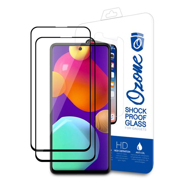 لاصقة حماية الشاشة لهاتف Samsung Galaxy F62 / M62 حزمة 2في1 HD Glass Protector Tempered Glass Screen Protector Shock Proof - O Ozone - SW1hZ2U6NjI4NDkz