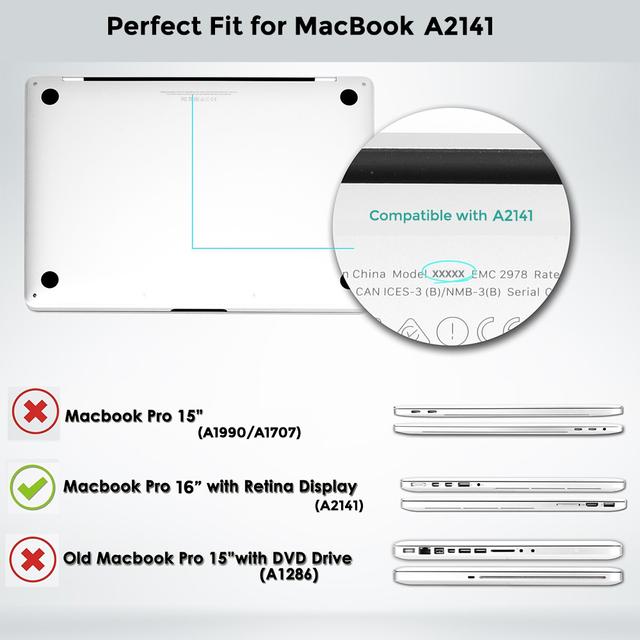 كفر ماك بوك شفاف 16 بوصة 2019 أبيض رخامي O Ozone - Hard Case for Macbook Pro 16 Inch Cover 2019 UV Printed Compatible with A2141 White Marble - SW1hZ2U6NjI4MjIx