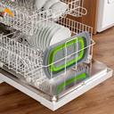 مصفاة مطبخ سيليكون قابلة للطي أخضر Foldable Silicone Kitchen Strainer – Green - O Ozone - SW1hZ2U6NjI4NTY3