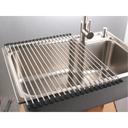 رف تجفيف أطباق ستانلس ستيل 15 أنبوب Kitchen Sink Drainer Rack Foldable Over the Sink Vegetable Dish Drainer - Medium - O Ozone - SW1hZ2U6NjI4NTg0