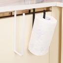 O Ozone Kitchen Tissue Holder [ Towel Rack, Spoon Spatula Holder ] Hanging Roll Tissue Dispenser [ Hang it on the Shelf Doors, or Cuboard or Under Cabinet ] Storage Rack - White - SW1hZ2U6NjI4NjEy