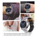 O Ozone Leather Band Compatible With Samsung Galaxy Watch 3 45mm / Galaxy Watch 46mm / Gear S3 Frontier / Classic / Watch GT 2 46mm Bands, 22mm Canvas Pattern Watch Band For Men Women- Grey - SW1hZ2U6bnVsbA==