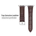 O Ozone Leather Band for Apple Watch 42mm 44mm 45mm, Premium Leather Strap Replacement Wristband Strap For iWatch Series 7 6 5 4 3 2 1 SE, Men Women (Brown) - SW1hZ2U6NjI4NzI4