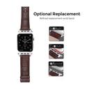 O Ozone Leather Band for Apple Watch 42mm 44mm 45mm, Premium Leather Strap Replacement Wristband Strap For iWatch Series 7 6 5 4 3 2 1 SE, Men Women (Dark Brown) - SW1hZ2U6NjI4NzQ5