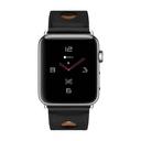 O Ozone Leather Big Hole Design Breathable Strap Compatible with Apple Watch Band 42mm 44mm 45mm, Replacement Leather Strap Women Men Wristband for Apple Watch Series SE/7/6/5/4/3/2/1- Black - SW1hZ2U6NjI4ODM5