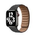 O Ozone Leather Magnetic Loop Strap for Apple Watch Band 42mm 44mm 45mm, Fashionable Replacement Bracelet Strap For iWatch Series 7 6 5 4 3 2 1 SE, Men Women (Black) - SW1hZ2U6NjI4ODY3