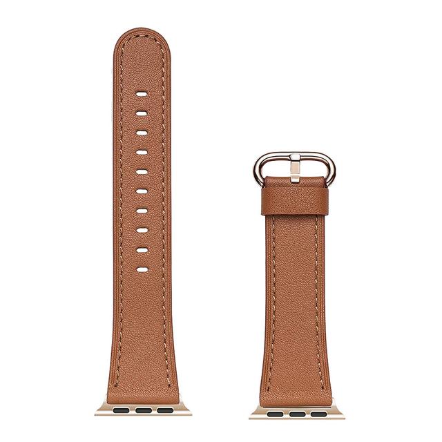 حزام ساعة أبل جلد 38/40/41 مم – بني  O Ozone Strap Compatible with Apple Watch - SW1hZ2U6NjI5MDIw