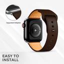 O Ozone Leather Strap for Apple Watch 38mm 40mm 41mm, Genuine Leather Replacement Wristband Strap For iWatch Series 7 6 5 4 3 2 1 SE , Men Women (Dark Brown) - SW1hZ2U6NjI5Mjc1