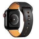 O Ozone Leather Strap for Apple Watch 42mm 44mm 45mm, Genuine Leather Replacement Wristband Strap For iWatch Series 7 6 5 4 3 2 1 SE , Men Women (Black) - SW1hZ2U6NjI5Mjg2