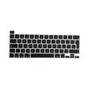 O Ozone Macbook Keyboard Skin for MacBook Pro 16 inch 13 inch M1 Keyboard Cover 2019 2020 Compatible with A2338, A2289, A2251, A2141 UK English Layout Black - SW1hZ2U6NjI5NDQ4