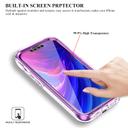 O Ozone Marble Bundle for iPhone 13 Pro Max Case + Air Pods 3rd Generation Case, Full-Body Smooth Gloss Finish Marble Shockproof Bumper Stylish Cover for Women Girls (Purple) - SW1hZ2U6NjI5NTg4
