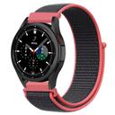 سوار ساعة سامسونج (حزام ساعة) نايلون - أحمر و أسود O Ozone Nylon Strap Samsung Galaxy Watch - SW1hZ2U6NjMxNjU3