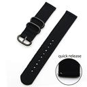 O Ozone Woven Nylon Strap Compatible With Samsung Galaxy Watch 4 40mm 44mm/Galaxy Watch 4 Classic/Active 2 40mm 44mm/Galaxy Watch 3 41mm Bands, 20mm Quick Release Replacement Strap Band For Men -Black - SW1hZ2U6NjMzNDU2