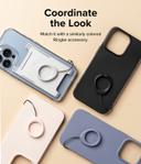 خاتم حامل الموبايل سيليكون قطعتين أسود ورمادي فاتح Ringke [2 Pack] Finger Ring Strap Silicone Smartphone - SW1hZ2U6NjMzNTY3