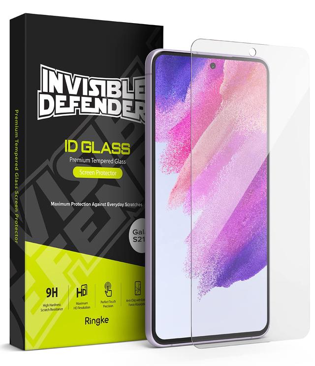 لاصقة حماية الشاشة لهاتف Samsung Galaxy S21 FE 5G زجاج حزمة 2في1 Tempered Glass Screen Protector - Ringke - SW1hZ2U6NjMzNjc0