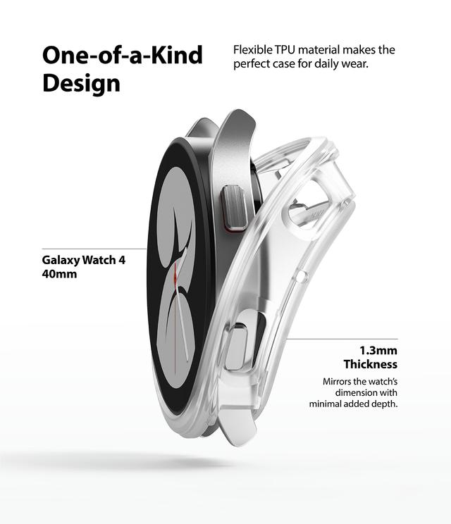 اطار ساعة سامسونج 40 ملم - شفاف غير لامع Ringke Air Sport Series Samsung Galaxy Watch 4 Case - SW1hZ2U6NjMzNzk4