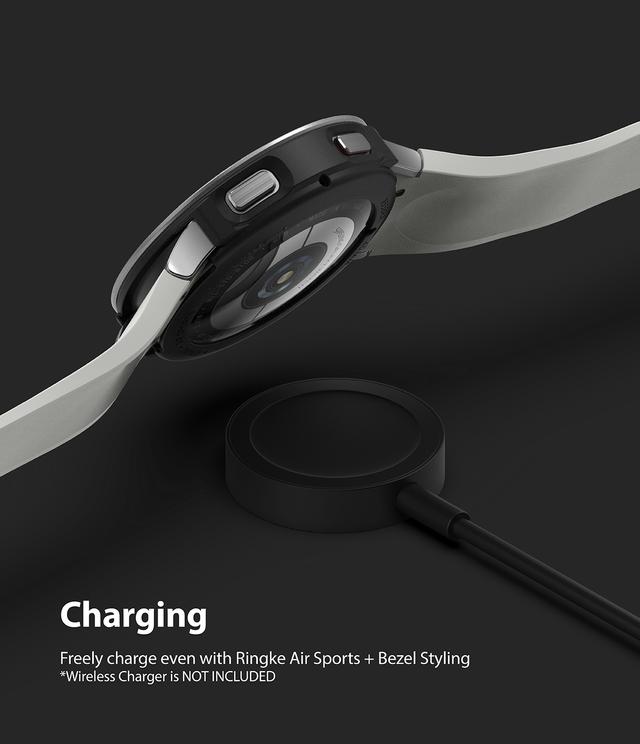 اطار ساعة سامسونج 40 ملم - أسود و رمادي Ringke [Air Sports + Bezel Styling] Case Galaxy Watch 4 - SW1hZ2U6NjMzNjkz