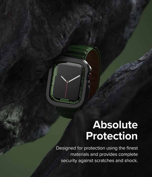 كفر ساعة ابل 7 45 مم رياضية وساعة ابل سي 5 و6 و4 44 مم من رينجكي لون أخضر غامق Ringke Air Sports Compatible with Apple Watch Case - SW1hZ2U6NjMzOTM0