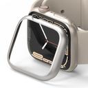 اطار ساعة أبل (كفر ساعة) ستانلس ستيل 45 ملم - فضي Ringke Bezel Styling Apple Watch 7 Cover - SW1hZ2U6NjM0MTg4
