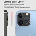 Ringke Camera Styling Compatible with Apple iPhone 13 Pro/ 13 Pro Max Camera Lens Protector Aluminum Frame Tough Styling Bezel Protective Cover - Black - SW1hZ2U6NjM0Mjkz