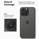 كفر كاميرا آيفون ألمنيوم أسود Ringke Camera Styling Compatible with Apple iPhone 13 Pro/ 13 Pro Max Camera Lens Protector - SW1hZ2U6NjM0Mjk1