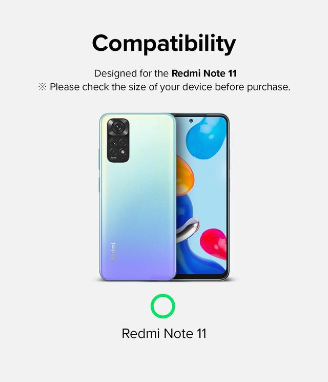 غطاء عدسة كاميرا لهاتف Redmi Note 11 أسود Camera Styling Lens Protector, Aluminium Frame Tough Protective - Ringke - SW1hZ2U6NjM0MzIz