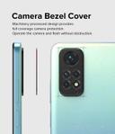 Ringke Camera Styling Compatible with Redmi Note 11, Back Camera Lens Edge Protector Case-Friendly Aluminum Frame Tough Protective Adhesive Cover-Black - SW1hZ2U6NjM0MzI3