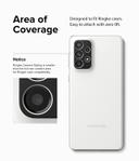 Ringke Camera Styling Compatible with Samsung Galaxy A33 5G / A53 5G / A73 5G Camera Lens Protector, Aluminium Frame Tough Protective Adhesive Cover Sticker - Black - SW1hZ2U6NjM0MzQy