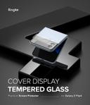 Ringke Cover Display Glass [3 Pack] Compatible Samsung Galaxy Z Flip 4 5G Lens Protector (2022), [Shatterproof Coverage] Exterior Cover Display, Tempered Glass Camera Lens Protector - SW1hZ2U6NjM0NDI3