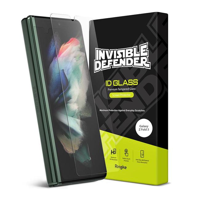 لاصقة شاشة حماية 3 طبقات Ringke Cover Display Glass Compatible with Samsung Galaxy Z Fold 3 Tempered Glass Screen Protector - SW1hZ2U6NjM0NDQw